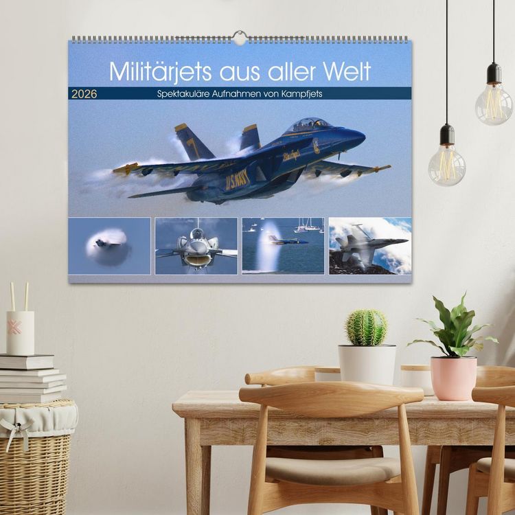 Produktbild: Milit&auml;rjets aus aller Welt (Wandkalender 2026 DIN A2 quer), CALVENDO Monatskalender