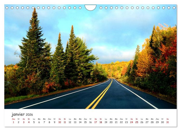 Produktbild: Automne haut en couleurs (Calendrier mural 2026 DIN A4 vertical), CALVENDO calendrier mensuel