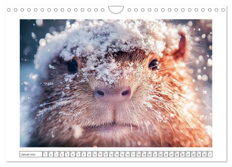 Produktbild: Capybara Zeit (Wandkalender 2026 DIN A4 quer), CALVENDO Monatskalender