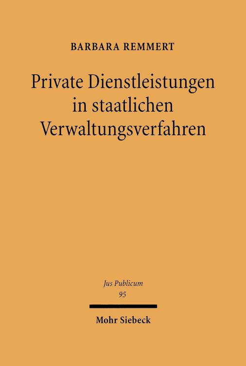 Produktbild: Private Dienstleistungen in staatlichen Verwaltungsverfahren
