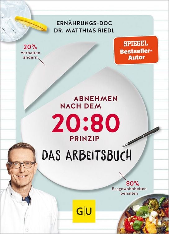 Produktbild: Abnehmen nach dem 20:80-Prinzip - Das Arbeitsbuch