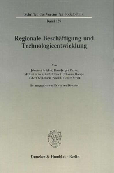 Produktbild: Regionale Besch&auml;ftigung und Technologieentwicklung.