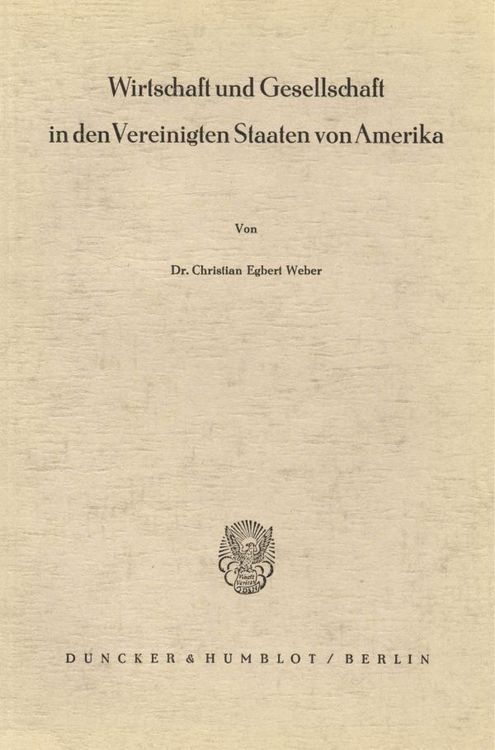 Produktbild: Wirtschaft und Gesellschaft in den Vereinigten Staaten von Amerika.
