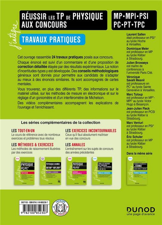 Produktbild: Reussir les tp de physique aux