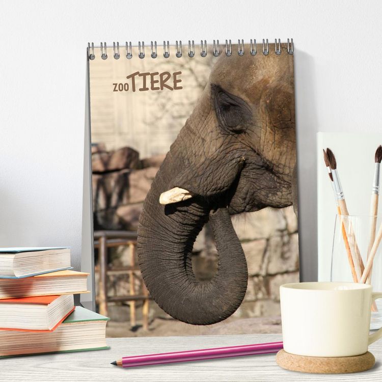 Produktbild: Zootiere (Tischkalender 2026 DIN A5 hoch), CALVENDO Monatskalender