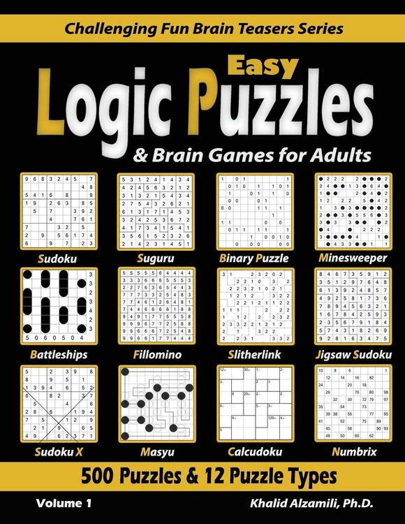 Produktbild: Easy Logic Puzzles & Brain Games for Adults