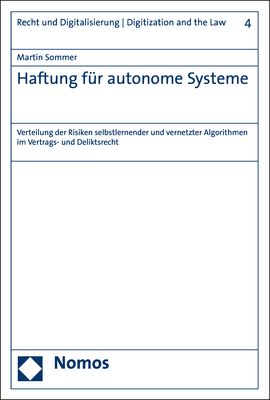 Produktbild: Haftung f&uuml;r autonome Systeme