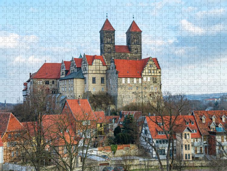 Produktbild: CALVENDO Puzzle Ein Motiv aus dem Kalender Altstadt Quedlinburg | 1000 Teile Lege-Gr&ouml;&szlig;e 64x48cm Foto-Puzzle f&uuml;r gl&uuml;ckliche Stunden
