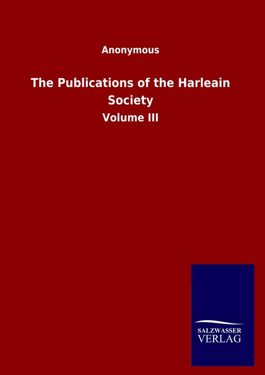 Produktbild: The Publications of the Harleain Society