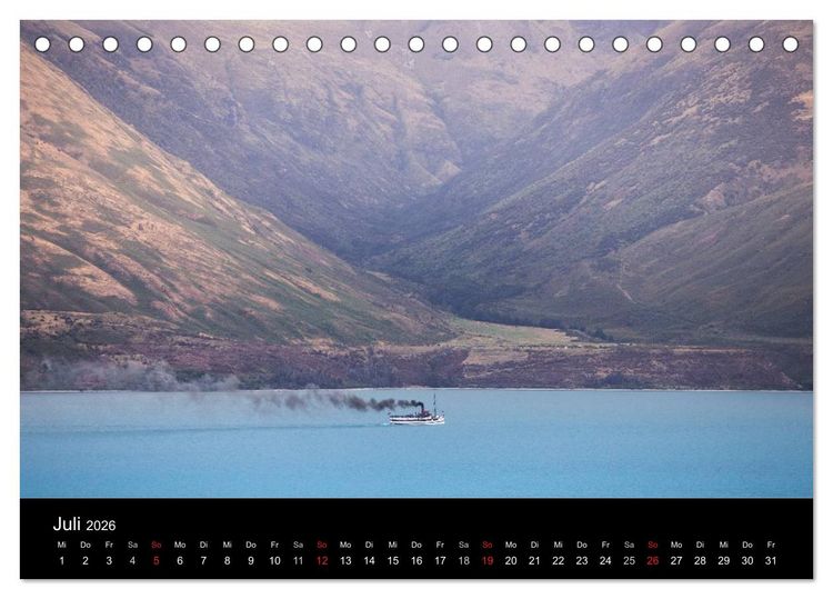 Produktbild: Neuseeland - Paradies am anderen Ende der Welt (Tischkalender 2026 DIN A5 quer), CALVENDO Monatskalender