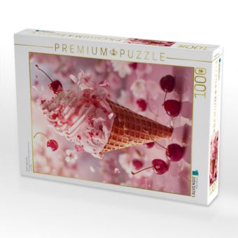Produktbild: CALVENDO Puzzle Kirsch-Joghurt-Eis | 1000 Teile Lege-Gr&ouml;&szlig;e 64x48cm Foto-Puzzle f&uuml;r gl&uuml;ckliche Stunden