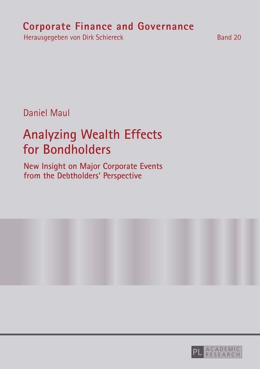 Produktbild: Analyzing Wealth Effects for Bondholders
