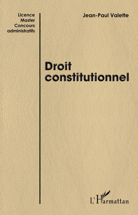 Produktbild: Droit constitutionnel