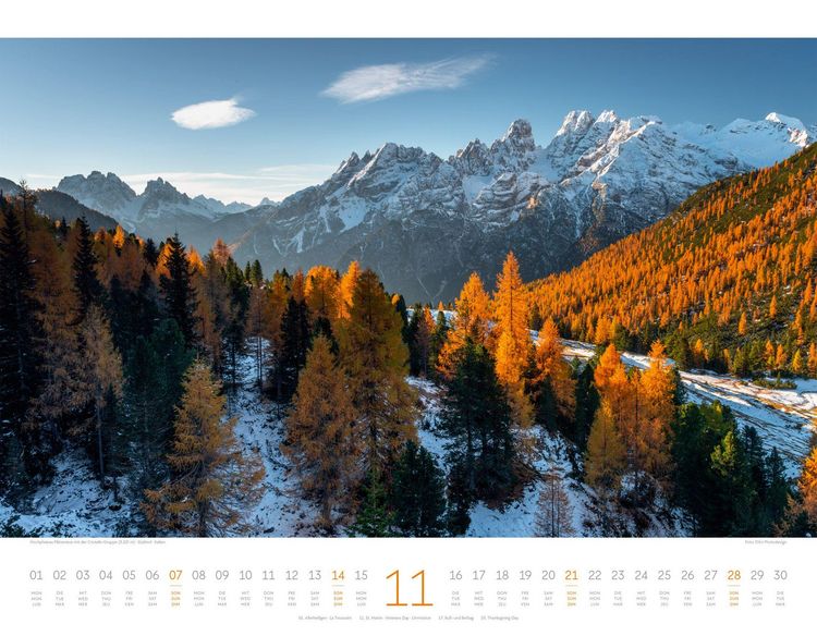 Produktbild: Bergwelt Dolomiten Kalender 2027