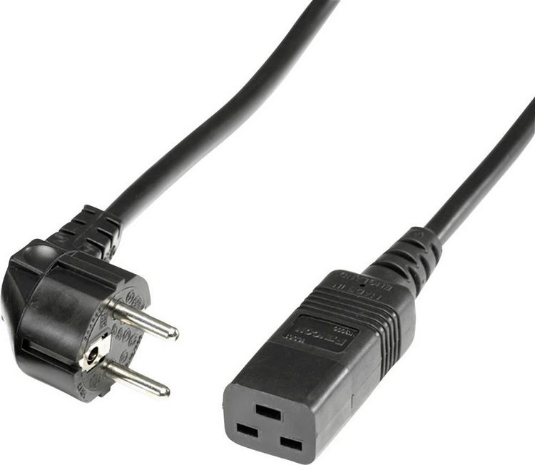 Produktbild: Roline 19.08.1553 Strom Anschlusskabel Schwarz 3.00 m