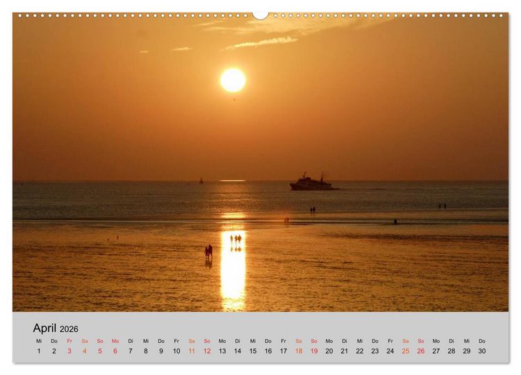 Produktbild: Schleswig-Holstein, Urlaubsland zwischen Nord- und Ostsee (Wandkalender 2026 DIN A2 quer), CALVENDO Monatskalender