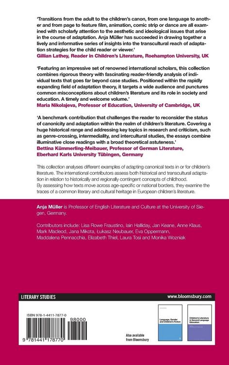 Produktbild: Adapting Canonical Texts in Children's Literature