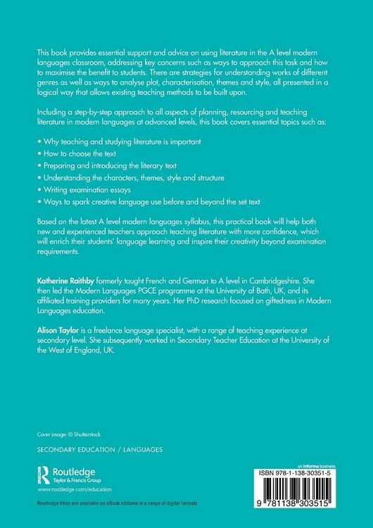 Produktbild: Teaching Literature in the A Level Modern Languages Classroom