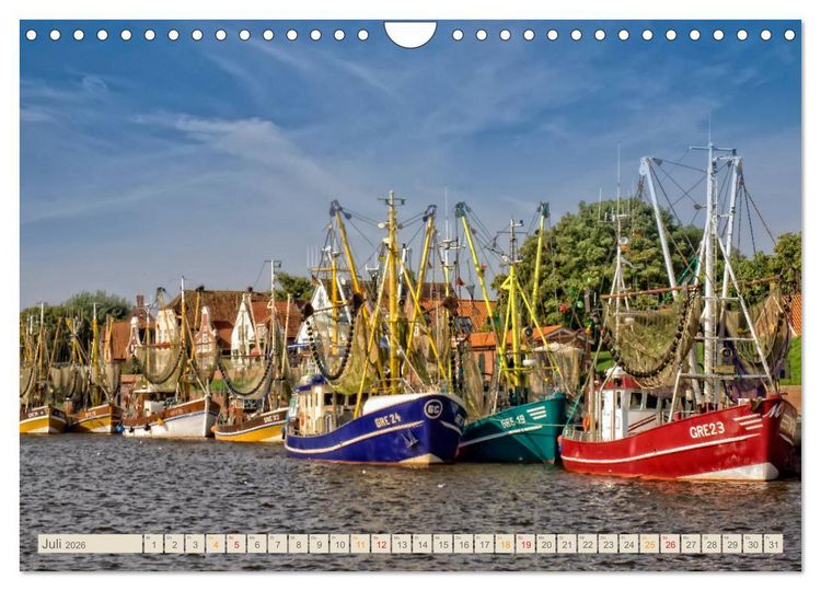 Produktbild: Reise an die Nordsee - Greetsiel (Wandkalender 2026 DIN A4 quer), CALVENDO Monatskalender