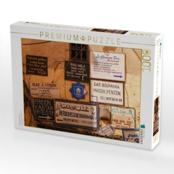 Produktbild: CALVENDO Puzzle Schilderwand in Fes | 1000 Teile Lege-Gr&ouml;&szlig;e 64x48cm Foto-Puzzle f&uuml;r gl&uuml;ckliche Stunden