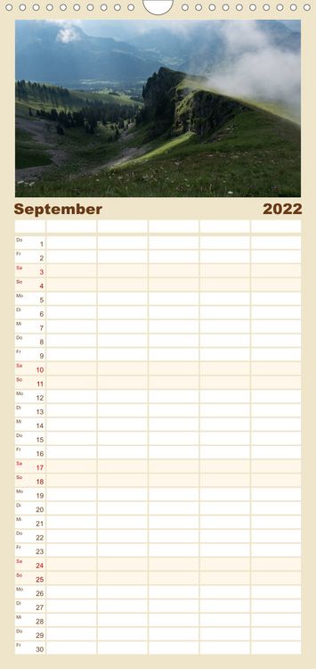 Produktbild: Familienplaner Goldene Stunde - Landschaftsbilder der Schweiz (Wandkalender 2022 , 21 cm x 45 cm, hoch)