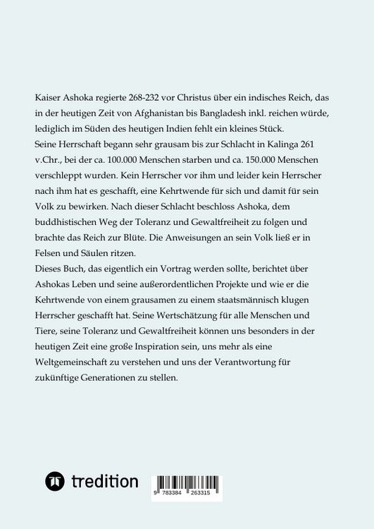 Produktbild: Mut zur Kehrtwende - die Gr&ouml;&szlig;e von Kaiser Ashoka