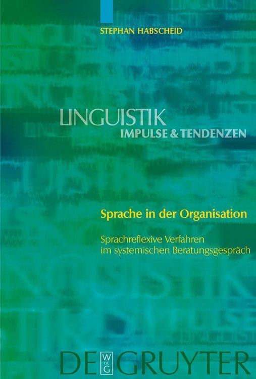 Produktbild: Sprache in der Organisation