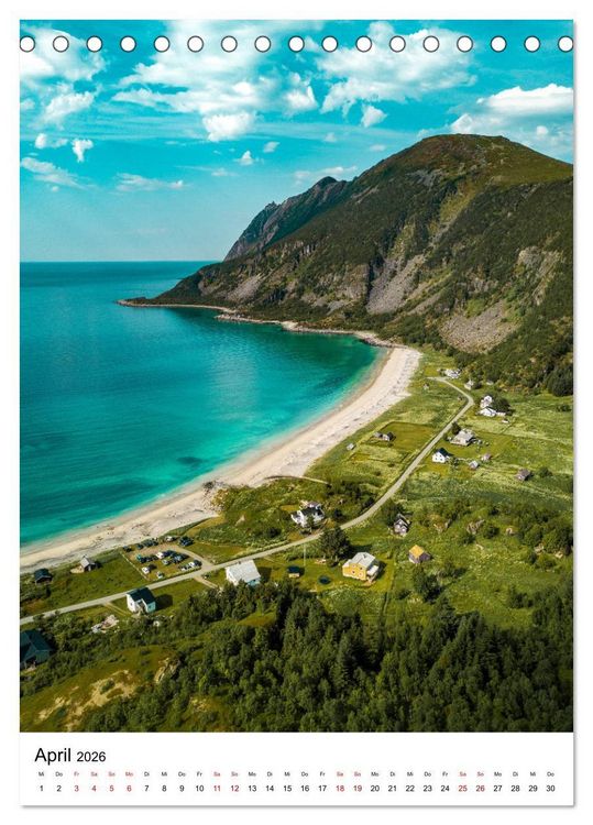 Produktbild: Norwegen - Eine Reise durch das skandinavische Land. (Tischkalender 2026 DIN A5 hoch), CALVENDO Monatskalender