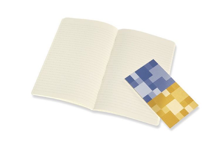 Produktbild: Moleskine Volant Large/A5, 2er Set, Liniert, Soft Cover, Vergissmeinnicht Blau, Bernsteingelb