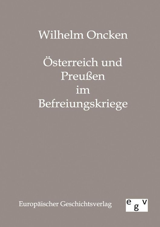 Produktbild: &Ouml;sterreich und Preu&szlig;en im Befreiungskriege