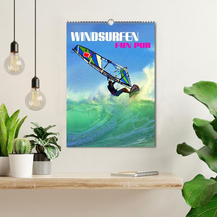 Produktbild: Windsurfen - Fun pur (Wandkalender 2026 DIN A3 hoch), CALVENDO Monatskalender