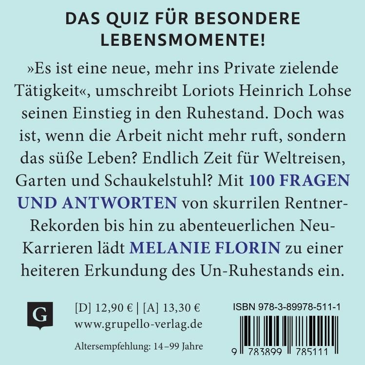 Produktbild: Ruhestand. Das Quiz
