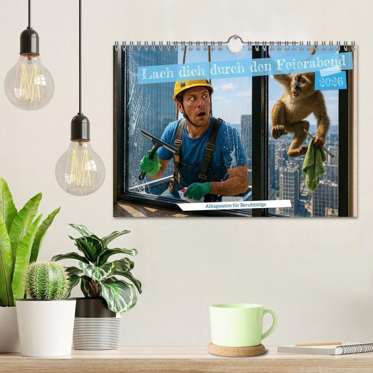 Produktbild: Lach dich durch den Feierabend &ndash; Alltagssatire f&uuml;r Berufst&auml;tige (Wandkalender 2026 DIN A4 quer), CALVENDO Monatskalender