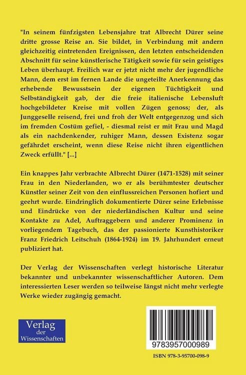Produktbild: Albrecht D&uuml;rers Tagebuch der Reise in die Niederlande