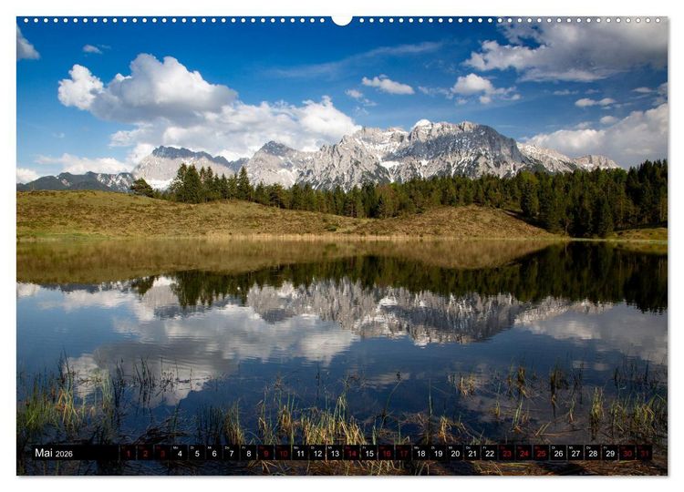 Produktbild: Seen im Werdenfelser Land (Wandkalender 2026 DIN A2 quer), CALVENDO Monatskalender