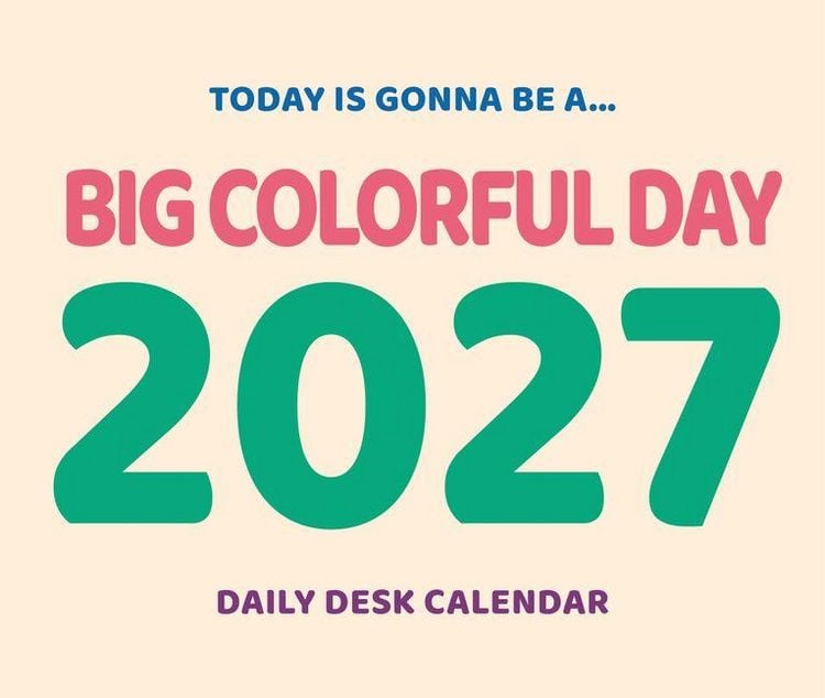 Produktbild: A Big Colorful Day 2027 5.4 X 6.2 Box Calendar