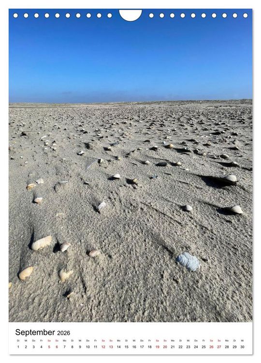 Produktbild: Strand der Sehnsucht - Sankt Peter-Ording (Wandkalender 2026 DIN A4 hoch), CALVENDO Monatskalender