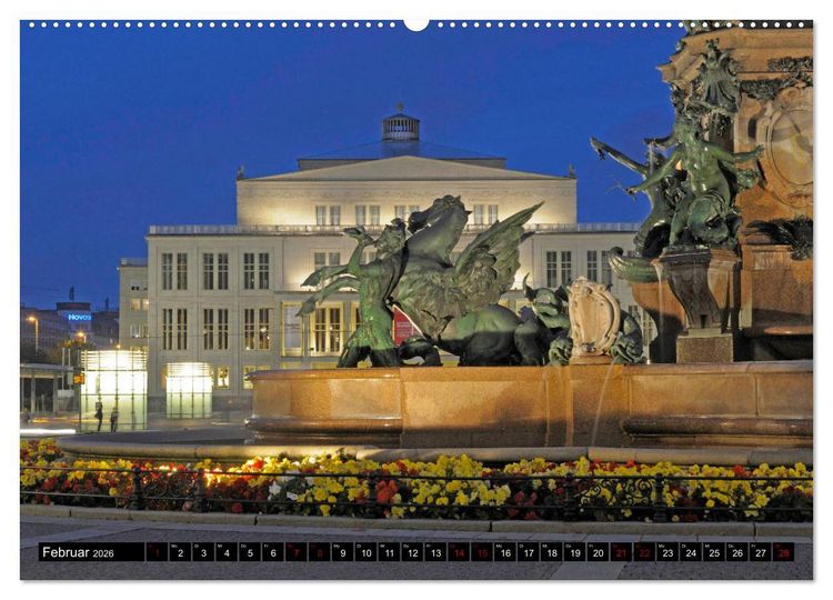 Produktbild: Leipzig Die Sachsenmetropole mit gro&szlig;er Vergangenheit (hochwertiger Premium Wandkalender 2026 DIN A2 quer), Kunstdruck in Hochglanz