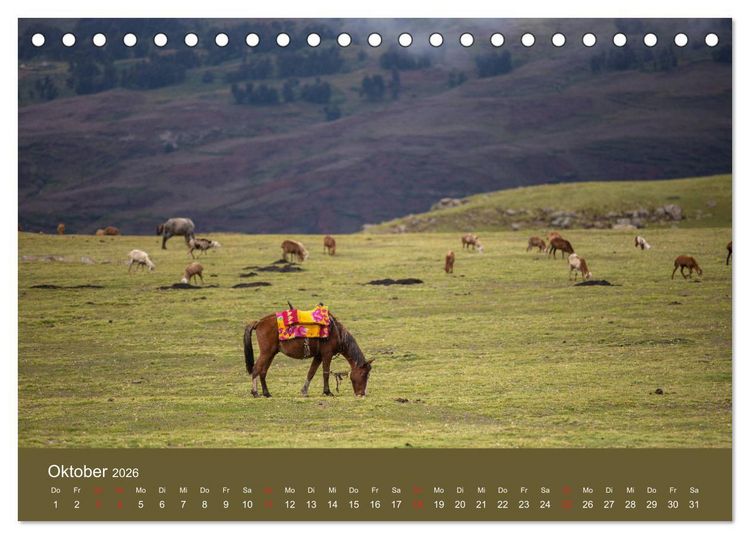 Produktbild: &Auml;thiopien Landschaften der Gegens&auml;tze (Tischkalender 2026 DIN A5 quer), CALVENDO Monatskalender