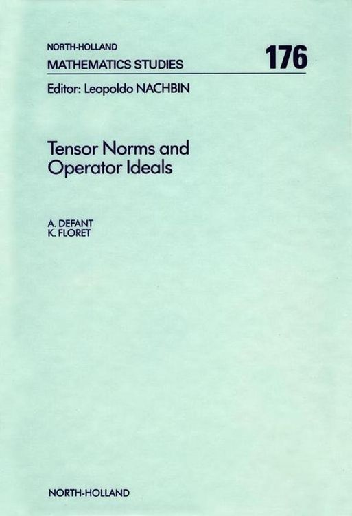 Produktbild: Tensor Norms and Operator Ideals