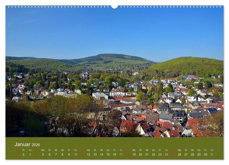 Produktbild: K&ouml;nigstein im Taunus und Umgebung (hochwertiger Premium Wandkalender 2026 DIN A2 quer), Kunstdruck in Hochglanz
