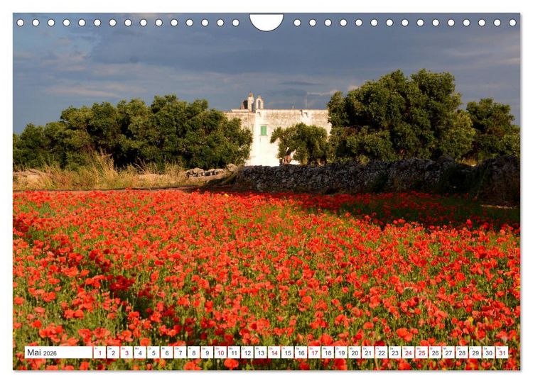 Produktbild: Apulien - Eine Reise zu Italiens Stiefelabsatz (Wandkalender 2026 DIN A4 quer), CALVENDO Monatskalender