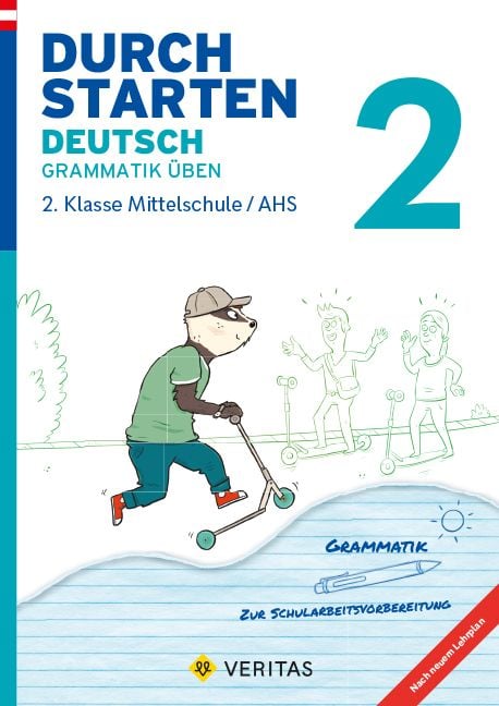 Produktbild: Durchstarten Deutsch 2. Klasse Mittelschule/AHS Grammatik &uuml;ben