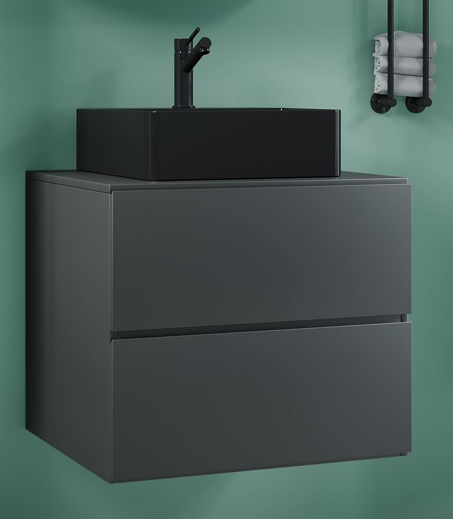Produktbild: 2-tlg. Waschplatz Waschtisch Lendas S Schublade BL