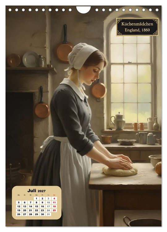 Produktbild: Dienstm&auml;dchen durch die Jahrhunderte (Wandkalender 2027 DIN A4 hoch), CALVENDO Monatskalender