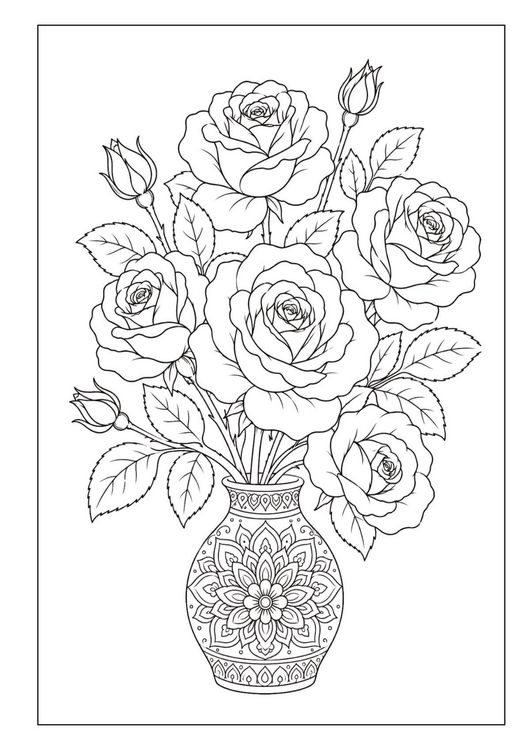 Produktbild: Mandala Blumen Malbuch f&uuml;r Erwachsene mit 100 floralen Ausmalmotiven