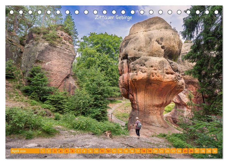 Produktbild: Mitteldeutschland - Landschaft und Kulturdenkmale (Tischkalender 2026 DIN A5 quer), CALVENDO Monatskalender