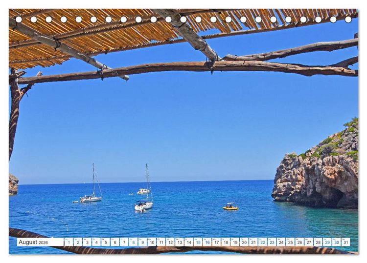 Produktbild: Mallorca - Azurblaues Mittelmeer zum Tr&auml;umen (Tischkalender 2026 DIN A5 quer), CALVENDO Monatskalender