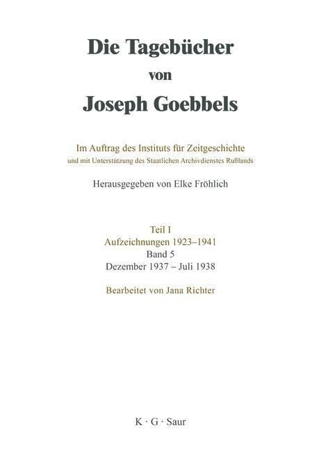 Produktbild: Dezember 1937 - Juli 1938