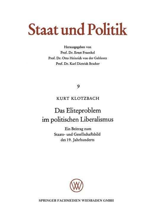 Produktbild: Das Eliteproblem im politischen Liberalismus
